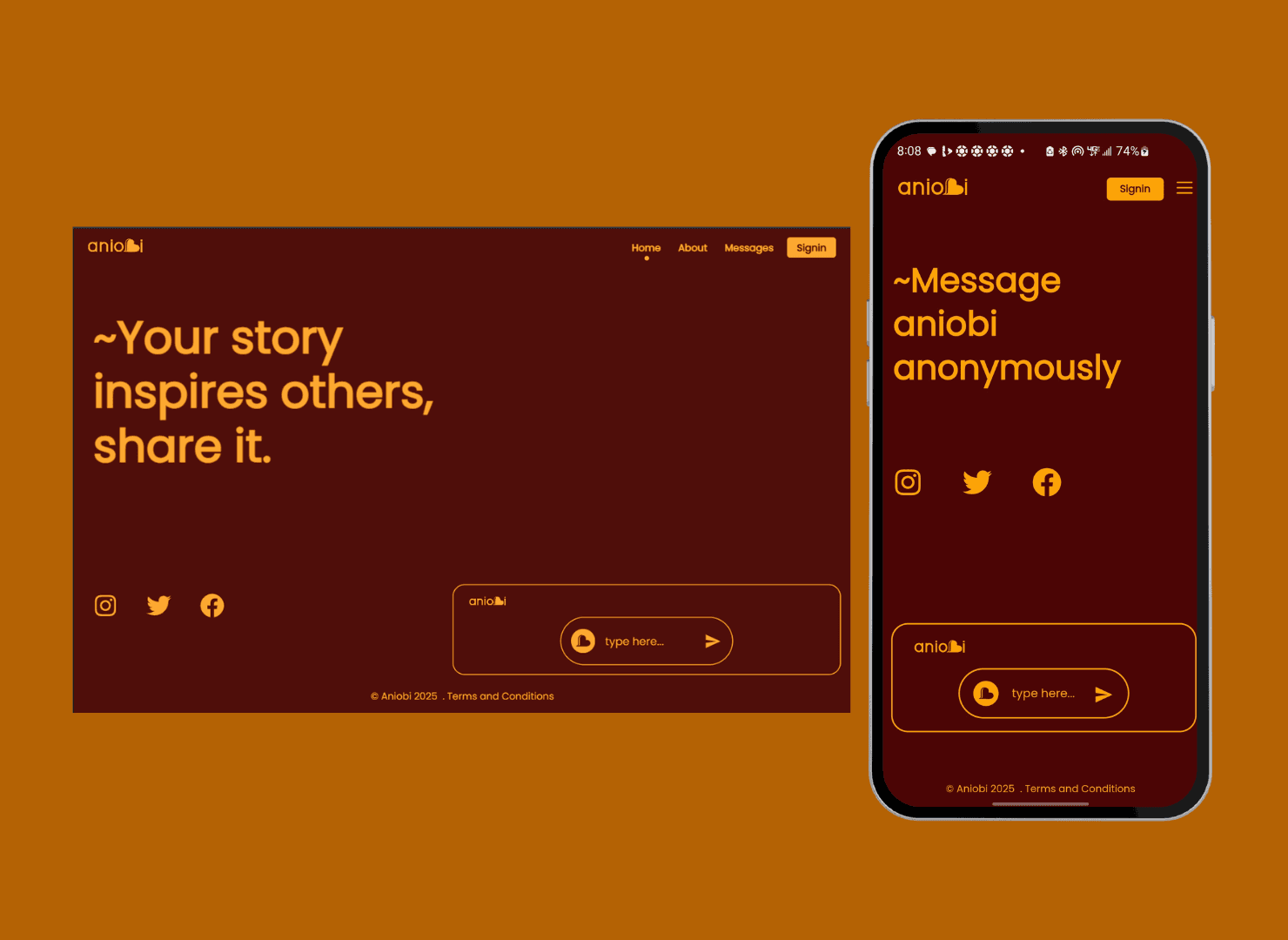 Aniobi screenshots