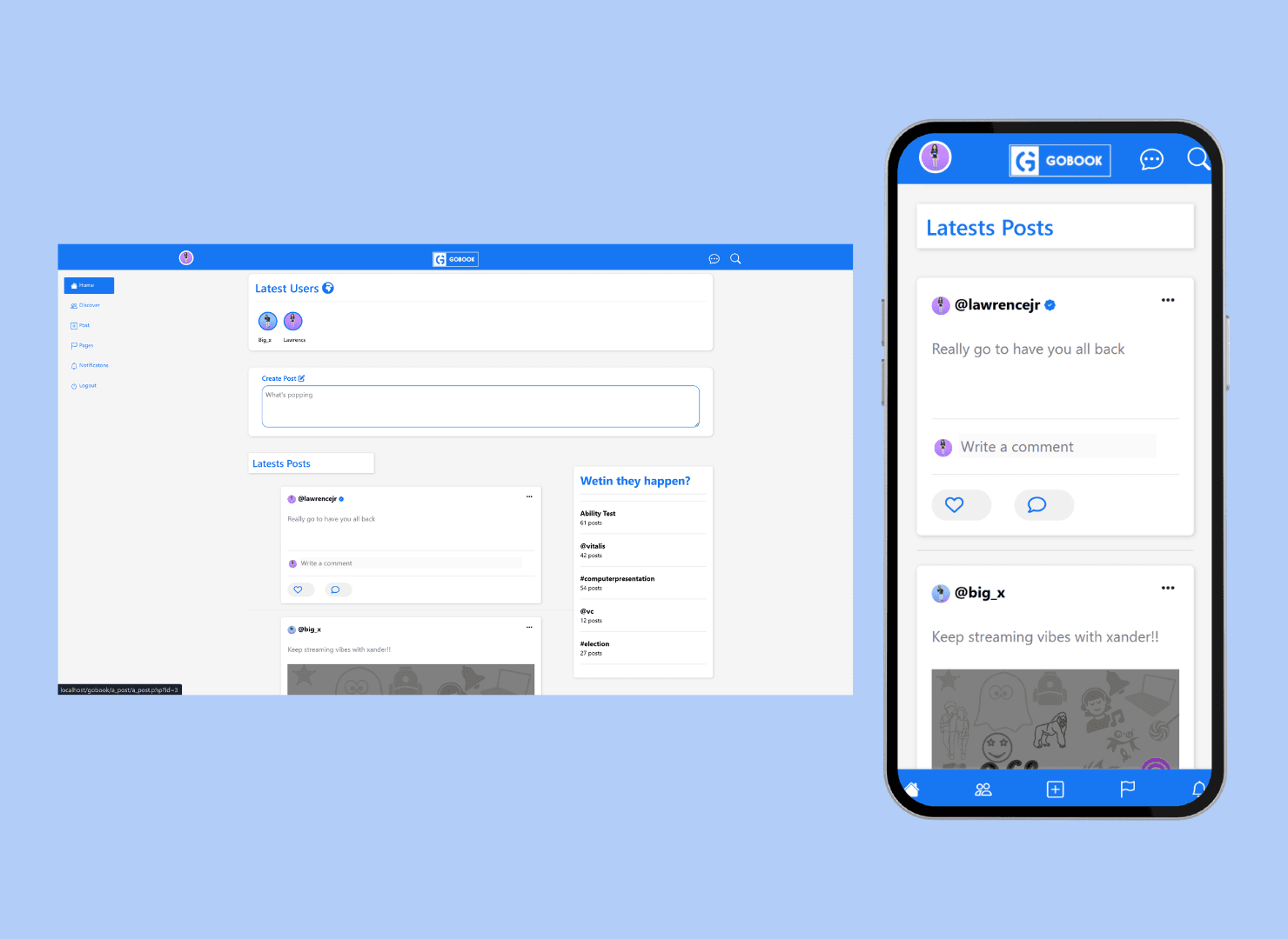 GoBook screenshots